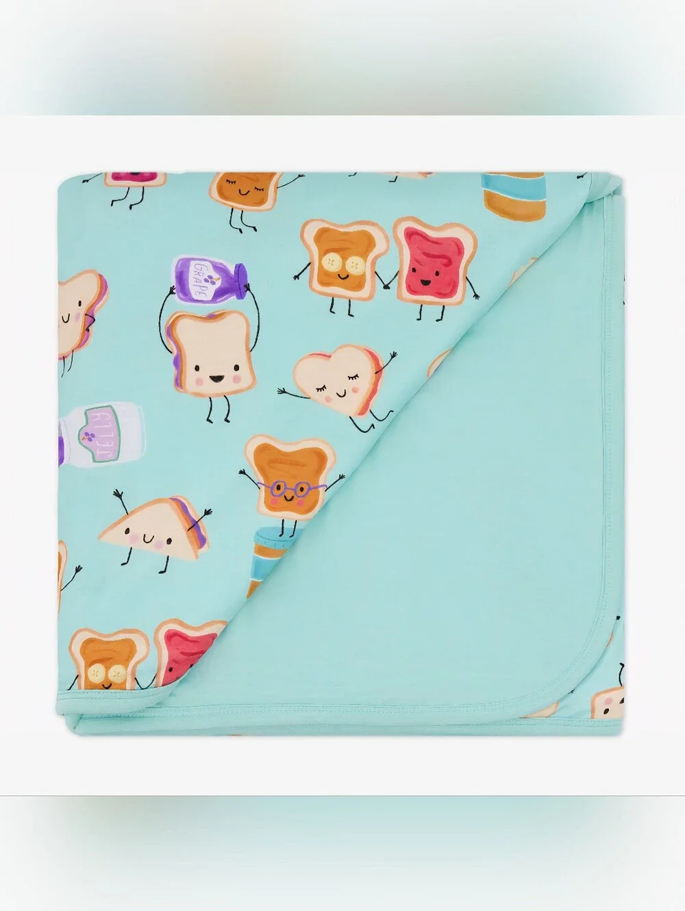 NIB HTF Little Sleepies Lunch Buddies Large Cloud Blanket - Limited Edition PB&J
